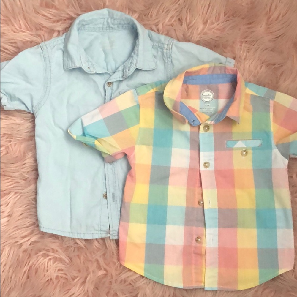 2 boys collared shirts